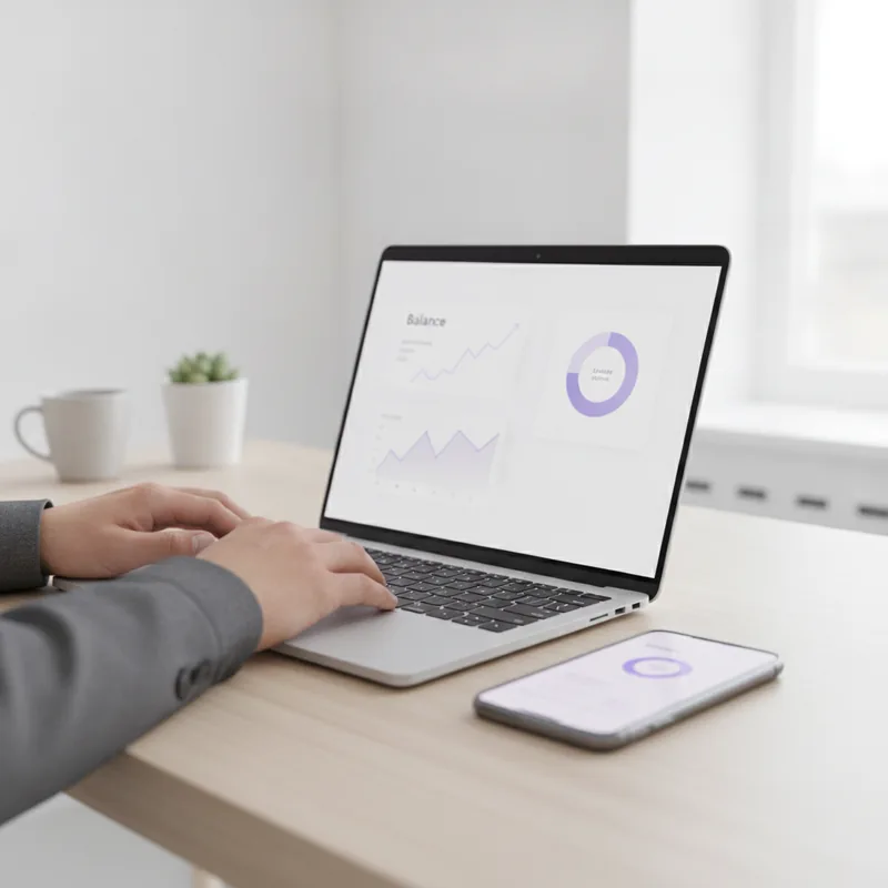 AI-driven market signals dashboard with live trend chart and confidence levels
